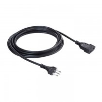 PROLUNGA LINEARE CAVO 3x1 SPINA 10A 5 Metri NERA ELECTRALINE S.P.A. - 