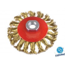 SPAZZOLA CIRCOLARE RITORTA Ø 100mm FORO 14mm POGGI - 