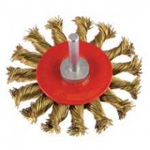 SPAZZOLA CIRCOLARE RITORTA Ø 75mm GAMBO 6mm POGGI - 