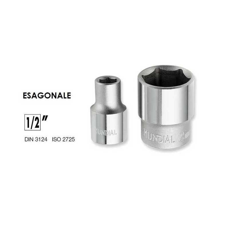CHIAVE BUSSOLA ESAGONALE 1/2" 8mm MUNDIAL - 