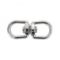 ANELLO DOPPIO GIREVOLE CROMATO 16mm - 