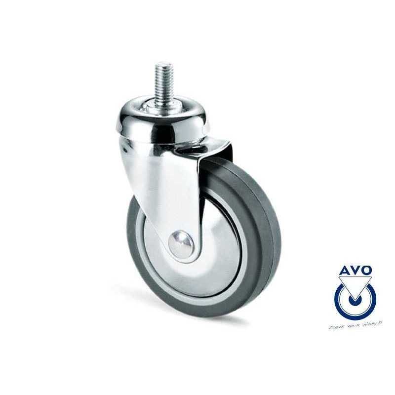 RUOTA 220CB TREKI CON PERNO M10x20 Ø 100mm AVO - 
