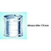 TUBO ACCIAIO INOX FEMMINA/FEMMINA Ø 80mm - 