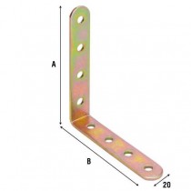 ANGOLARE DI RINFORZO 100x100x20mm SP 4,0mm AL768TR100 ALDEGHI  - 