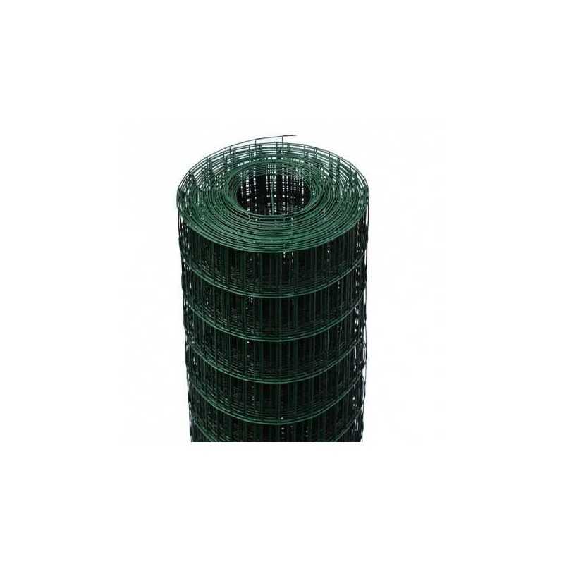 Rete zincata elettrosaldata plasticata Green Net, maglia 76x63mm, Altezza 100cm - Rete in zinco e PVC ecocompatibile, elettros Rete zincata elettrosaldata plasticata Green Net, maglia 76x63mm, Altezza 100cm - Rete in zinco e PVC ecocompatibile, elettros