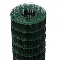 Rete zincata elettrosaldata plasticata Green Net, maglia 76x63mm, Altezza 150cm - Rete in zinco e PVC ecocompatibile, elettros