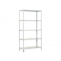 KIT SCAFFALE BULLONE UNISHELF 100x40 GRIGIO, portata per piano 60 kg - 