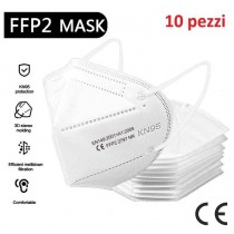 MASCHERINA PROTETTIVA 6 STRATTI FFP2 KN95 10pezzi - 