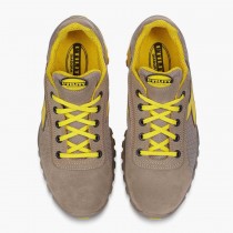 SCARPA DIADORA GRIGIO-ROCCIA S1P GLOVETX DIADORA - Calzatura di sicurezza bassa in S1P in tessuto rete e vitello scamosciato. P