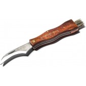 COLTELLO PER FUNGHI CON SPAZZOLINA AUSONIA AUSONIA  - Coltello per Funghi, Lama in Acciaio Inox, con Spazzolina e Misuratore di 