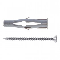 TASSELLI NYLON CON VITI - Tassello in nylon per fissaggi universali. Assicura un eccellente ancoraggio anche nelle intercapedi