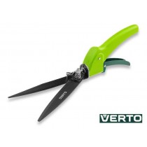 FORBICI ERBA VERTO 15G301 VERTO  - Lunghezza 340mm, lama da 130mm rivestita in teflon per evitare la corrosione. La testina può 