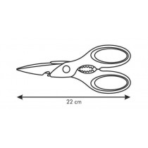 FORBICI TESCOMA PRESTO 22cm 888225 TESCOMA - Forbici multiuso adatte a trinciare il pollo, sminuzzare verdure, tagliare carta e