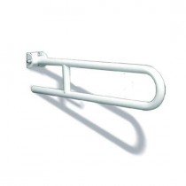 Maniglione ribaltabile di sostegno per bagni e docce per disabili e anziani 80cm in acciaio laccato - Maniglione di sicurezza,