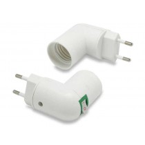 PORTALAMPADA E27 CON SPINA E INTERRUTTORE 71190 ELECTRALINE S.P.A. - Portalampada E27 con spina italiana A10 e interruttore. 
