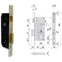 CISA 5C110-50 SERRATURA INFILARE CILINDRO SAGOMATO CISA - 
