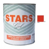 Smalto antiruggine a mano unica Stars Gel 750 ml - Rosso COLORIFICIO TIRRENO - ✅ Smalto e antiruggine a mano unica in gel, form