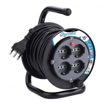 AVVOLGICAVO 50mt CON 4 PRESE POLIVALENTI (SCHUKO + 10/16A) ELECTRALINE S.P.A. - 