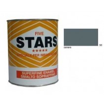 FIVE STARS SMALTO SOPRAFFINO CENERE 125ml COLORIFICIO TIRRENO - Finitura alchidica di alta qualità per esterno ed interno, è f