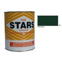 FIVE STARS SMALTO SOPRAFFINO VERDE SELVA 125ml COLORIFICIO TIRRENO - Finitura alchidica di alta qualità per esterno ed interno,
