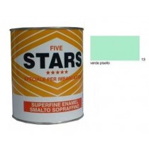 FIVE STARS SMALTO SOPRAFFINO VERDE PISELLO 125ml COLORIFICIO TIRRENO - Finitura alchidica di alta qualità per esterno ed intern
