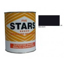 FIVE STARS SMALTO SOPRAFFINO BLEU SCURO 125ml COLORIFICIO TIRRENO - Finitura alchidica di alta qualità per esterno ed interno, 