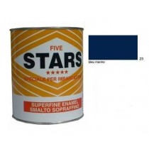 FIVE STARS SMALTO SOPRAFFINO BLEU MARINO 125ml COLORIFICIO TIRRENO - Finitura alchidica di alta qualità per esterno ed interno,