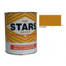FIVE STARS SMALTO SOPRAFFINO OCRA GIALLA 125ml COLORIFICIO TIRRENO - Finitura alchidica di alta qualità per esterno ed interno