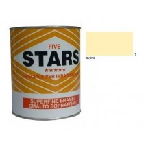 FIVE STARS SMALTO SOPRAFFINO AVORIO 125ml COLORIFICIO TIRRENO - Finitura alchidica di alta qualità per esterno ed interno, è fo