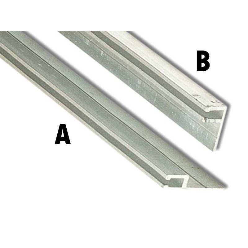 Buy Supporto alluminio per bare strip Siat portoni, barre da 2,5m Tipo B 