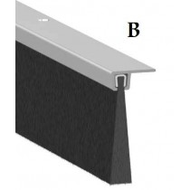 Supporto alluminio per bare strip Siat portoni, barre da 2,5m Tipo B - Guaine di supporto in alluminio semplici o alettate a s