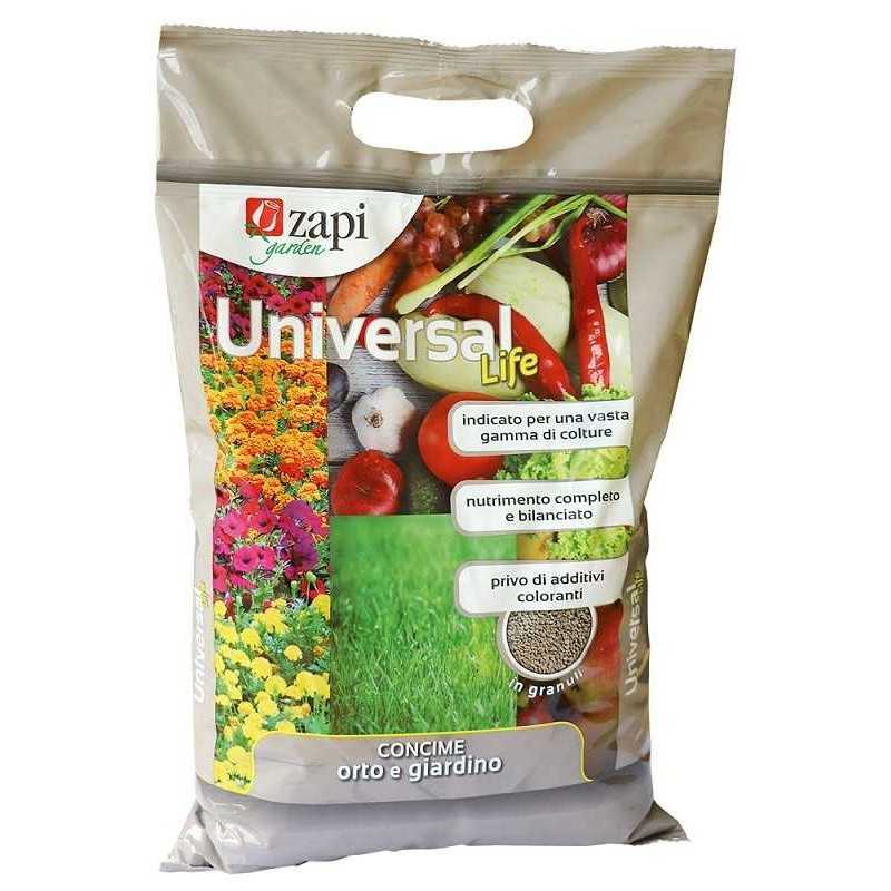 UNIVERSAL LIFE PLUS ZAPI concime granulare 4kg ZAPI - Nutrimento completo e bilanciatoIndicato per un ampio numero di colturePr UNIVERSAL LIFE PLUS ZAPI concime granulare 4kg ZAPI - Nutrimento completo e bilanciatoIndicato per un ampio numero di colturePr
