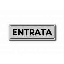 CARTELLO ADESIVO "ENTRATA" 5x15cm - Fogli di PVC monomerico calandrato, plastificato e con adesivo acrilico caratterizzato da 
