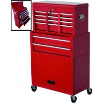 CARRELLO PORTAUTENSILI Mod. SMALL VUOTO 61,6x33x75cm - Carrello portautensili struttura in acciaio verniciato, 8 cassetti scor