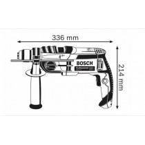 TRAPANO CON PERCUSSIONE GSB 20-2 Professional BOSCH - Potente motore da 850 Watt, per un rapido avanzamento del lavoro Funzione