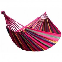 Amaca lettino a tela sospesa Brasile 200x80cm a strisce colorate - Goditi momenti di puro relax su questa bellissima amaca in 