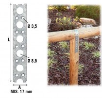 BANDELLA FORATA ZINCATA 17x0,7mm AL733ZS17 ALDEGHI  - 