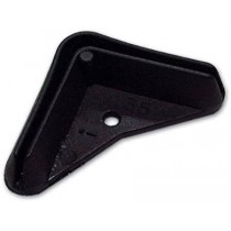Piedino per montante angolare scaffalature metalliche 35x35mm - Piedino basetta in plastica per scaffalature metalliche compon