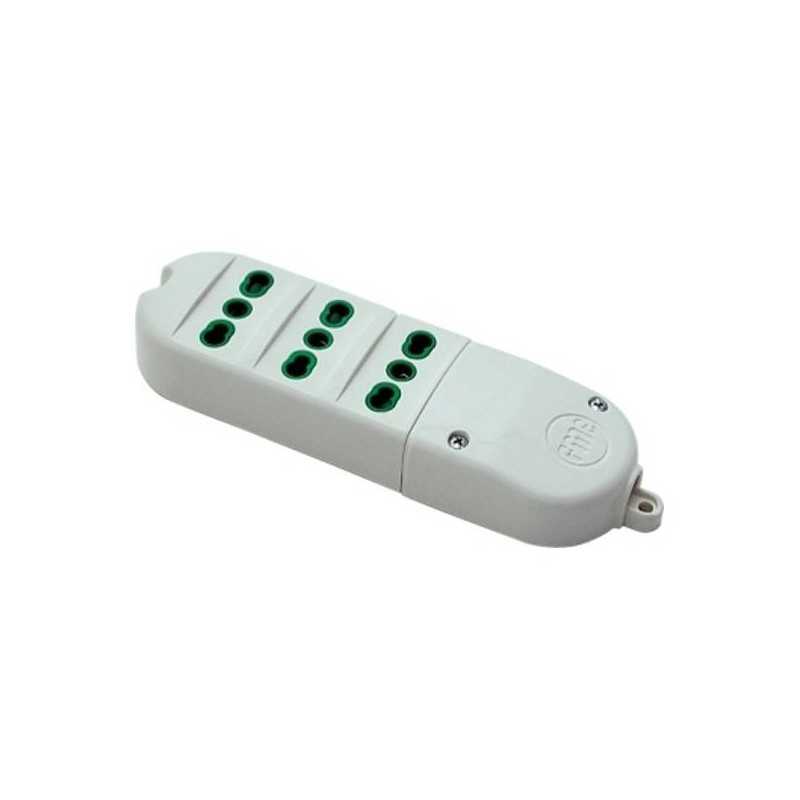 MULTIPRESA 3 BIPRESE 10A/16A Mod. FIDO 41012, senza cavo FANTON - Adatta per l’utilizzo domestico (TV, videoregistratori, impia MULTIPRESA 3 BIPRESE 10A/16A Mod. FIDO 41012, senza cavo FANTON - Adatta per l’utilizzo domestico (TV, videoregistratori, impia