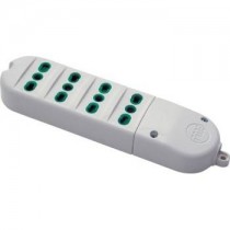 MULTIPRESA 4 BIPRESE 10A/16A Mod. FIDO 41022, Senza Cavo FANTON - Adatta per l’utilizzo domestico (TV, videoregistratori, impia
