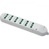 MULTIPRESA 6 BIPRESE 10A/16A Mod. FIDO 41042, Senza Cavo FANTON - Adatta per l’utilizzo domestico (TV, videoregistratori, impia