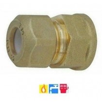 BICONO OTTONE filettato Femmina 1"x28mm EFFEBI - Raccordo diritto filettato femmina, per tubi in rame. In ottone. Conforme alla