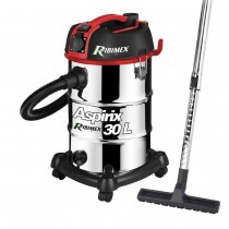 ASPIRAPOLVERE E LIQUIDI ASPIRIX 30L RIBIMEX  - Aspira sia l’acqua che la polvere. Ideale per la pulizia del garage, della cantin