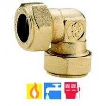 BICONO OTTONE GOMITO Ø 16-16 mm - 
