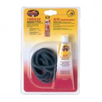 GUARNIZIONE FIBROCERAMICA Ø 12mm + SILICONE NERO ALTE TEMPERATURE BEST FIRE SRL - Il Kit è composto da: tubetto di Silicone Ner