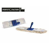 Scopa industriale Perfetto Factory cotone Soft 60cm PERFETTO -Scopa con frange raccogli polvere per grandi superfici come os