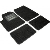SET 4 TAPPETI AUTO UNIVERSALI IN MOQUETTE NERI LUBEX - LUBEX set tappetini automobili classici universali per vetture con guida