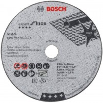 DISCO TAGLIO INOX GWS 10,8 76mm PROFESSIONAL BOSCH - Adatto per smerigliatrici angolari a batteria: GWS 10,8-76 V-EC GWS 12V-76