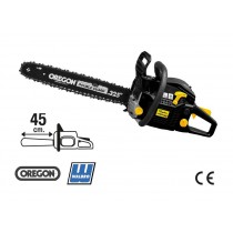 MOTOSEGA RANGER 46   - motore: 2T - Euro 5 - 45 cc
capacità serbatoio: 0,55 L
miscela: 4% (25:1)
frizione centrifuga
carburatore