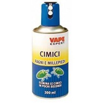 INSETTICIDA CIMICI E RAGNI VAPE 300ml VAPE - Lo spray Vape Cimici – Ragni è un rimedio adatto contro i ragni e le cimici. È par